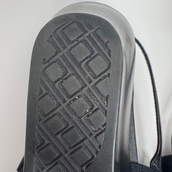 Dansko Black Leather Elastic Slingback Wedge Sandals Womens 39 resort travel - Picture 9 of 11